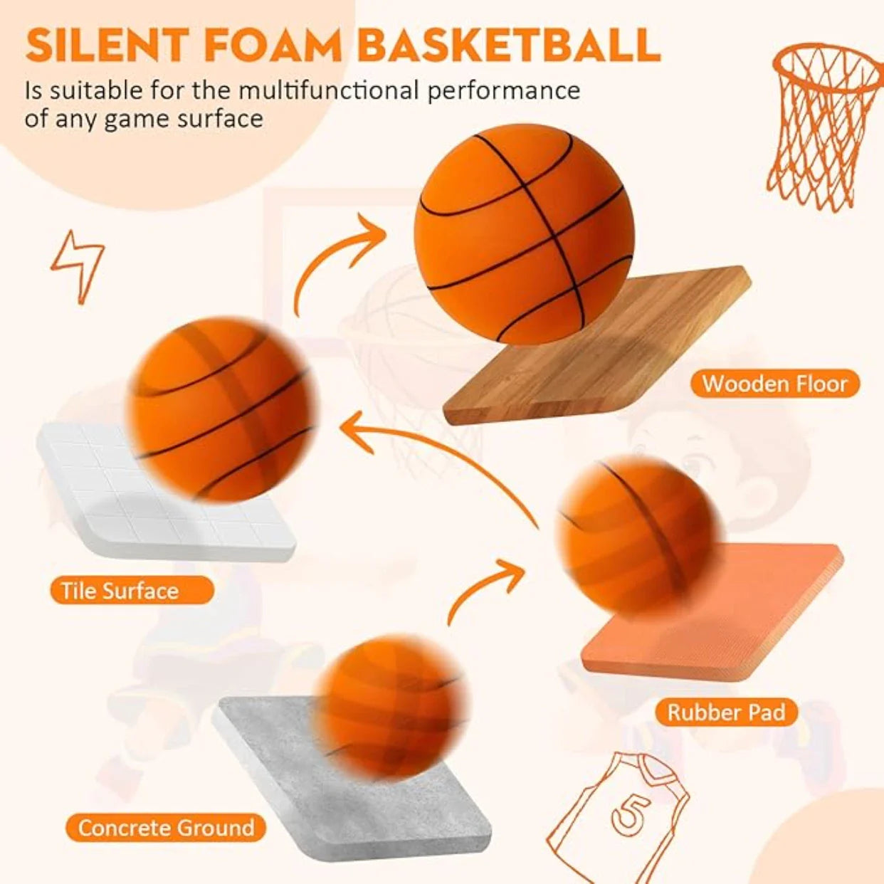 StealthDribble Pro Silent Basketball