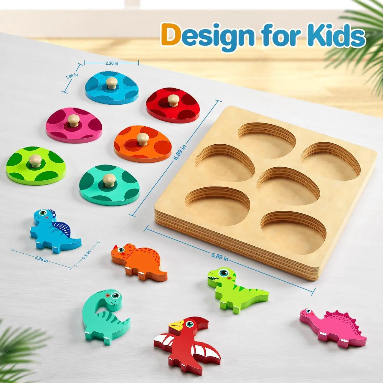 DinoMatch Montessori Egg Puzzles