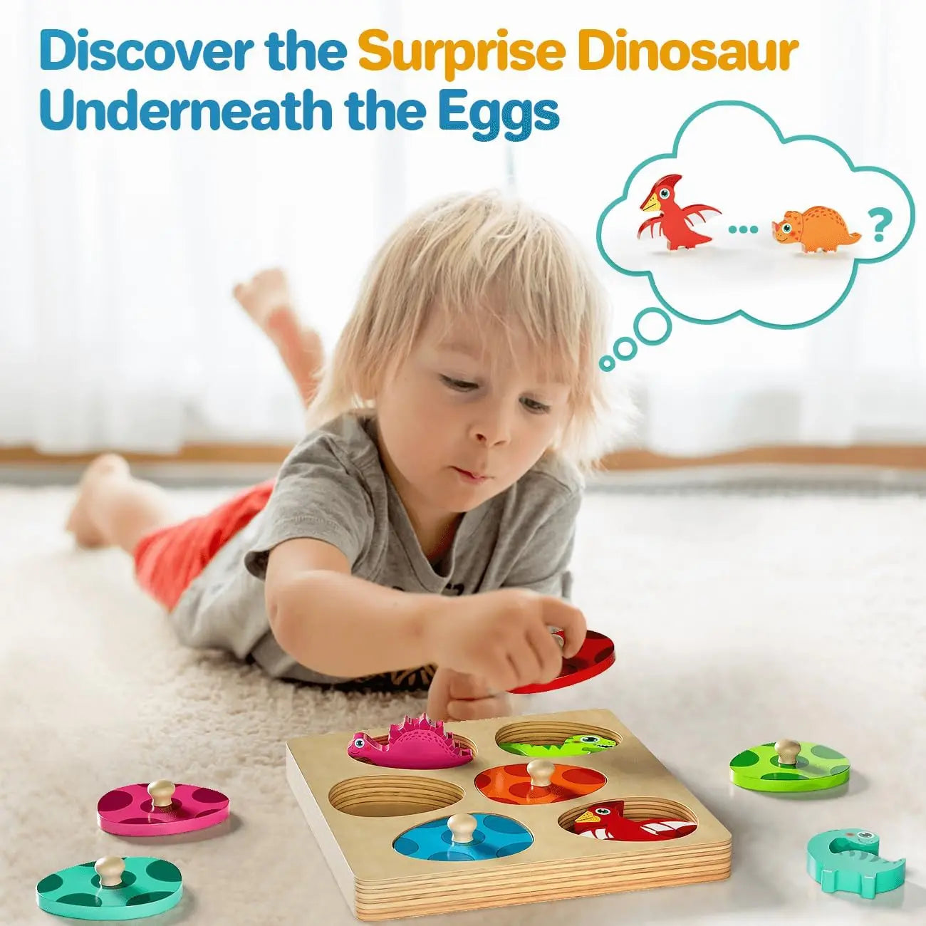 DinoMatch Montessori Egg Puzzles